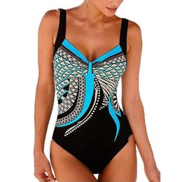 Women's Swimwear Fashion Swimsuit Women Beach Wear Swimwear With Pad Wire Free Print Bathing Suits Swimming Suit For Women Bodysuit 230425