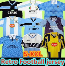 1998 1999 2000 2001 Lazio Retro Soccer Jerseys Vieri SALAS MIHLOVIC VERON STANKOVIC MANCINI NESTA NEDVED INZAGHI Vintage Football Shirt 89 90 91 92 93 95 98 99 00 100TH