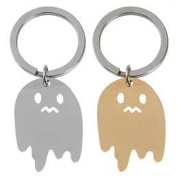 Keychains 2 Pcs Halloween Keychain Car Hanging Accessories Women Mexican Decor Stainless Steel