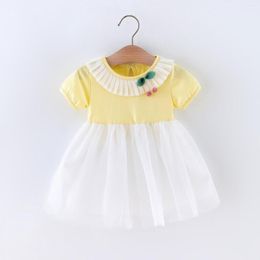 Girl Dresses Easter Dress For Girls Size 6 Princess Short Sleeve 6M-3Y Infant Tulle Toddler Costume