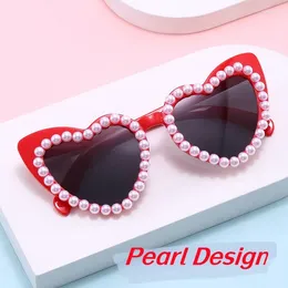 Sunglasses Fashion Small Pearl Frame Women Trendy Heart-shaped Eyewear Sun Glasses Ladies Summer Beach UV400 Shades Eyeglasses