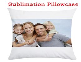 Personalized White Blanks Peach Skin Pillow Case Sublimation Textile Home Sofa Cushion Covers Design Pattern Decor8200740