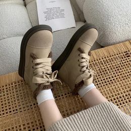 Dress Shoes Thick-soled Casual Warm Snow Boots Women's Winter Velvet Thickened 2023 Northeast Cotton