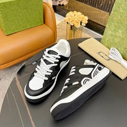 Fashion Designer shoes real luxury leather Handmade Multicolor Gradient Technical sneakers Man women famous shoe Casual Shoes Trainers brand S303 006