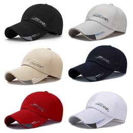 Outdoor Hats Long Brim Baseball Cap Mens Sun Visor Quick Dry Waterproof Sport Duck Tongue Space 230425