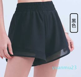 Women's Hot Shorts Yoga Sports Loose Breathable Summer Beach Biker Short Anti Light Pocket Quick Drying Running Fitness Pants Gym Clothes