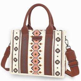 Women's versatile small square bag, women's tote bag, hand-held small bag, crossbody bag, Bohemian ethnic style