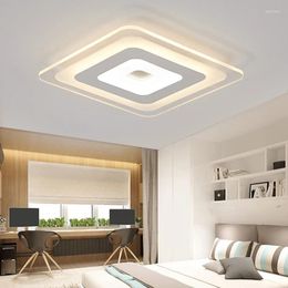 Ceiling Lights Ultra-thin Surface Mounted Modern Led For Bedroom Living Room Acrylic Square Lamps Lighting Fixture