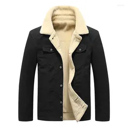 Men's Jackets TPJB Winter Casual Outwear Fleece Lined Thick Warm Bomber Fashion Army Military Cotton Baseball Coats