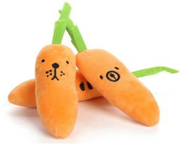 Pet Plush Toy Cartoon Biteresistant Plush Sound Radish Expression Dog Toy Vegetable Carrot Pet Squeak Toy Puppy6209180