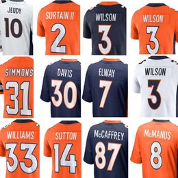 Wholesale Football Jersey custom men women Marvin Mims Jr. Damarri Mathis Alex Singleton Josey Jewell Kareem Jackson Ed McCaffrey Russell Wilson