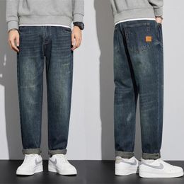 Men's Jeans For Men Autumn Winter Original Blue Denim Pants 2023 Designer Straight Fit Casual Long Trousers