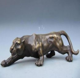 Art Deco Sculpture Jaguar Panther Leopard Animal Bronze Statue5835524