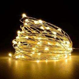 11m 21m 31m 41m LED Outdoor Solar Lamp LEDs String Lights Fairy Holiday Christmas Party Garland Solar Garden Waterproof Lights3043