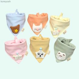 Bibs Burp Cloths (4 pieces) Baby cotton bib newborn saliva scarf triangle soft and skin friendly Class A grade for 0-3 years oldL231125