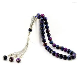 Beads Tiger Eye Stone Tasbih Bracelet Style Muslim 33/99 Bead Misbaha Islamic Natural Jewelry Family/Friend Holiday Gift