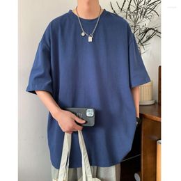 Men's T Shirts Men's Basic Tees 2023 Summer Cotton Multi-color Short Sleeve T-shirt Brand Man Casual Oversized Tops Male Clothes