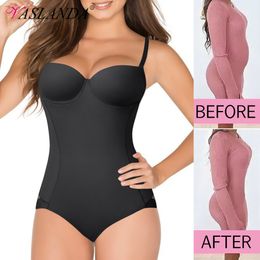 Women's Shapers tight fitting clothing waist training vest ultra-thin body shaping built-in bra Camisol top abdominal control weight loss underwear 230425