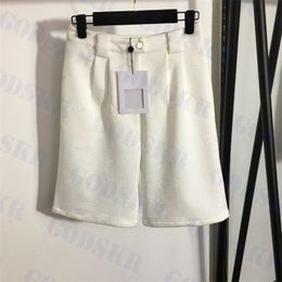 Designer Embossed Short Pants Letter Logo Womens Shorts New High Waist Sports Pant Two Colours