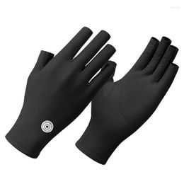 Cycling Gloves Summer Reusable Sports Biking Ice Silk Lightweight Protective Glove For Women Washable Outdoor Half