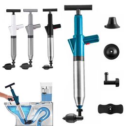 Other Bath Toilet Supplies Plunger Drain Cleaner High Pressure Air Blaster Manual Pneumatic Dredge Tool for Bathroom Clog Remover Pipe 230425