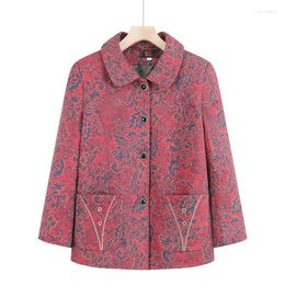 Women's Jackets Ladies Jacket Middle-Aged Elderly Mothers Spring Autumn Clothes Women's Cloth Coat Top 5XL