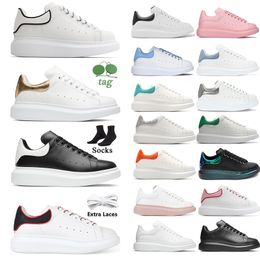 Designer Womens Mens Trainers Luxury Casual Shoes White Black Pink Blue Green Red Calf Lace-up OG Leather Rubber Sole sneakers Flat Loafers Platform US 10