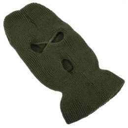 Bandanas Knit Hat 3-hole Full Face Cover Knitting Ski Mask Balaclava Knitted Beanie