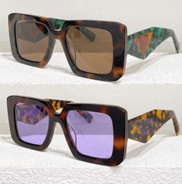 Sunglasses New Hot Style Square Frame Mens Womens Symbole Designer MODEL SPR 23Y Unique Temples Fashion Sense Sunglasses