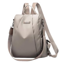 Backpack Women Nylon Cloth Travel Anti-Theft Double Shoulder Bag