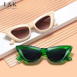 Sunglasses Longkeeper Sexy Triangle Cat Eye Oversized Oval Glasses Frames For Women Sun Female Shades Fashion Uv400