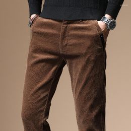 Men's Pants High Quality Autumn And Winter 2023 Male Business Men&#39;s Trousers Straight Corduroy Breathable Casual 38