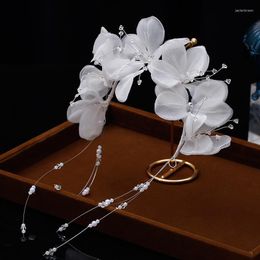 Headpieces Romantic Bridal Headwear - Korean-Style Fairy Flowers And Mori Yarn
