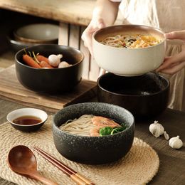 Bowls Japanese Creative Tableware Set Commercial Bamboo Hat Ceramic Bowl Household Large Ramen Rice Noodle Soup Salad