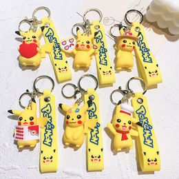 Fashion Kawaii six styles Character Jewellery KeyChains Backpack Car Fashion Key Ring Accessories kids gift