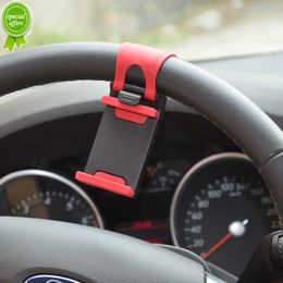 New Universal Car Steering Wheel Mobile Phone Holder Mount Buckle Socket Holder Bike Clip Navigation GPS Xiaomi Redmi 6X Mi6 Stands