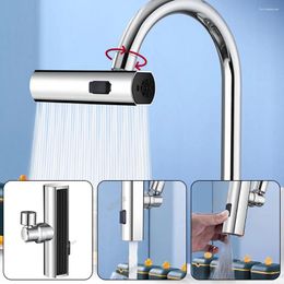 Bathroom Sink Faucets 3 In 1 Kitchen Faucet Waterfall Splash Proof Universal Rotating Water Tap Nozzle Washbasin Extender