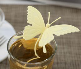 Butterfly Tea Bags Strainers Silicone Philtre Tea Infuser Silica Cute Teabags for Tea Coffee Drinkware Preferred8229832