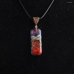 Pendant Necklaces 1PC Arrivals 7 Chakra Orgonite Orgone Energy Healing Necklace For Women Men Handmade Professional Dropship Suppliers