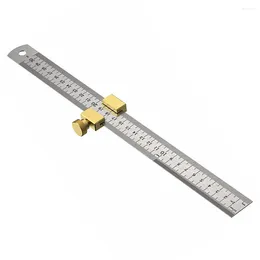 Professional Hand Tool Sets Adjustable Steel Ruler Positioning Block Stop Fences Angle Marking Gauge Brass Line Scriber Carpentry Measuring