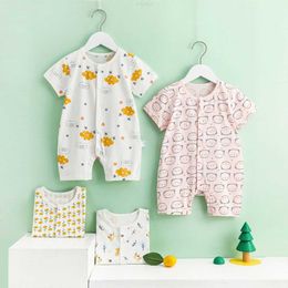 Clothing Sets Boys and Girls' Bodysuit Summer Short Sleeve Baby Romper Newborn Children's Creeper Thin Outwear