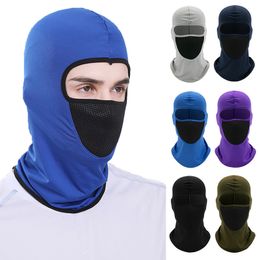 Cycling Caps Masks Breathable Balaclava Motorcycle Full Face cross Helmet Hood Riding Neck Accessories 230515