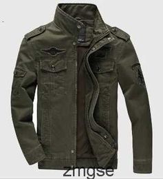 plus jackets Men size 6XL Army outerwear embroidery mens jacket 8JSQ