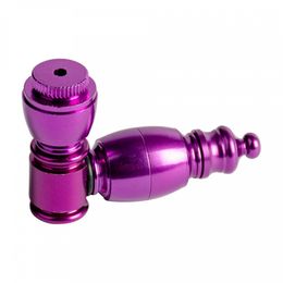 Colorful Mini Fat Zinc Alloy Pipes Portable Innovative Removable Filter Smoking Tube Handpipe Dry Herb Tobacco Silver Screen Cap Bowl Cigarette Holder DHL