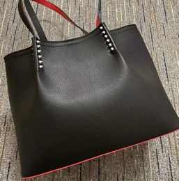 Modetasche Cabata Designer Totes Nieten echtes Leder Handtasche mit rotem Boden Verbundhandtaschen berühmte Geldbörse Einkaufstaschen Handtaschen im ausländischen Stil