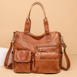 Evening Bags Exclusive Design Women's Vintage Handbags Female Retro Large Capacity Tote Fashion Shoulder Messenger Crossbody Bag 230426