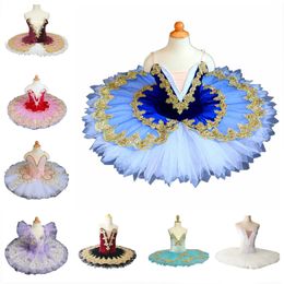 Dancewear White Swan Lake Costumes Ballet Tutu Skirt Velvet Tops For Ballerina Dress Professional Child Kids Girls Woman Dress 231124