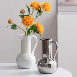 Mugs Modern Ceramics Flower Vase Nordic Style Rustic Decor Home Decoration Accessories Flowers Pot