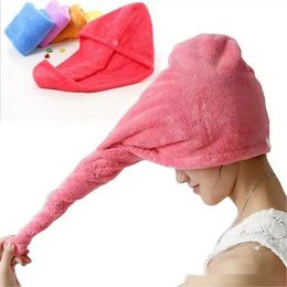 Dry Hair Towel Hair Caps towel Magic Super Absorbent Drying Turban Wrap Hat Spa Bathing Cap Microfiber Quick Dry Shower