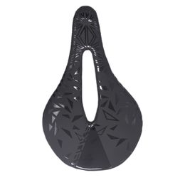 Bike Saddles Accessories Seat Carbon Fiber Mountain Road Cushion Soft Ultralight Easy Install Bicycle Saddle Black Spring Racing 230425